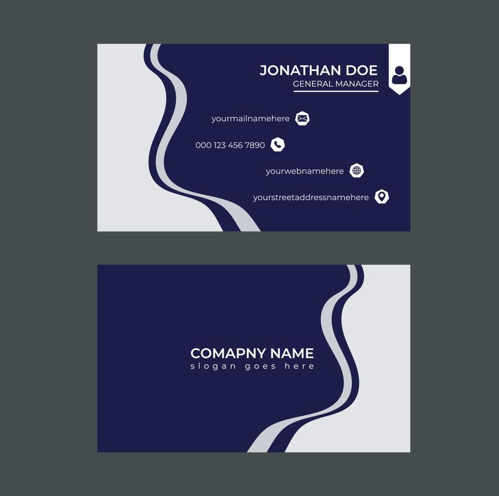 Business Card Design Template vector
