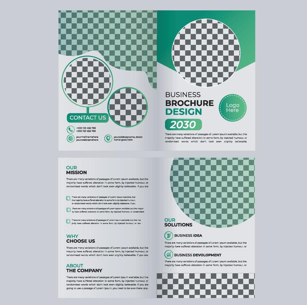 Modern and Clean Business Brochure Design Template vector