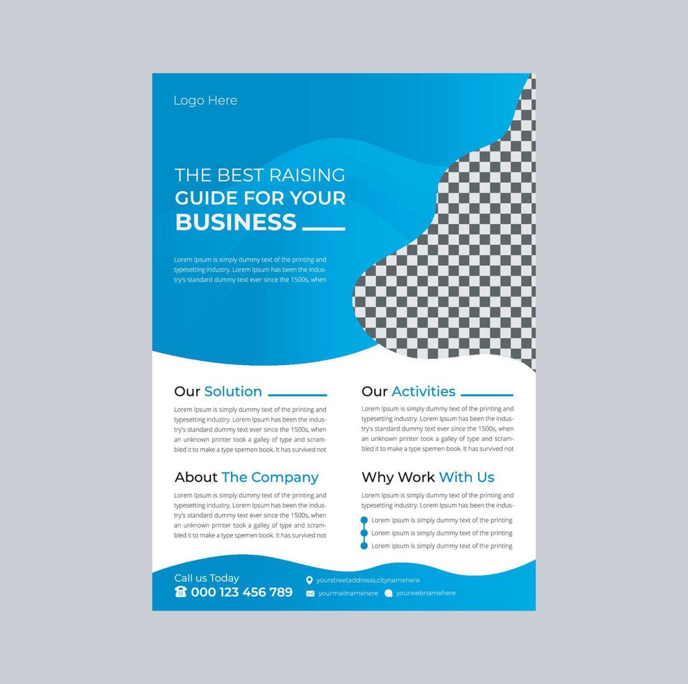 Modern Business Flyer Design Template vector