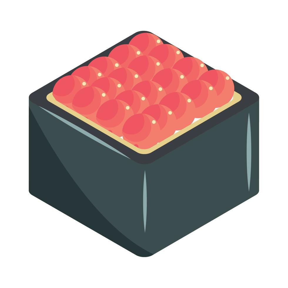 icono de rollo de sushi vector