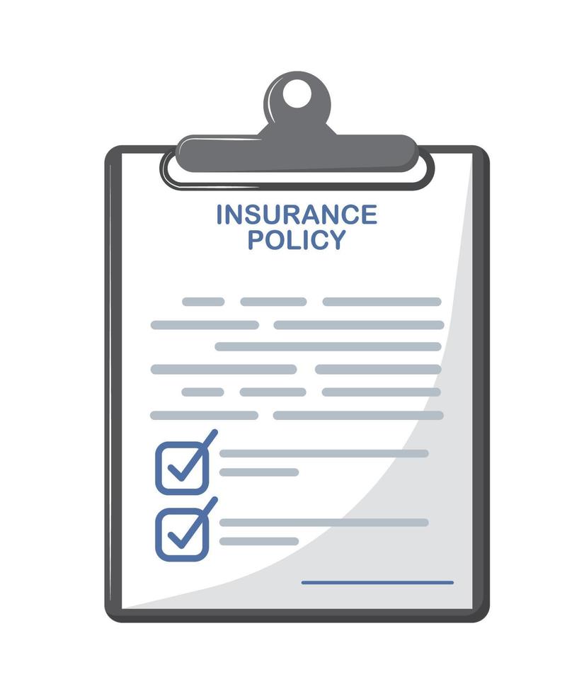 insurance policy document 10467797 Vector Art at Vecteezy