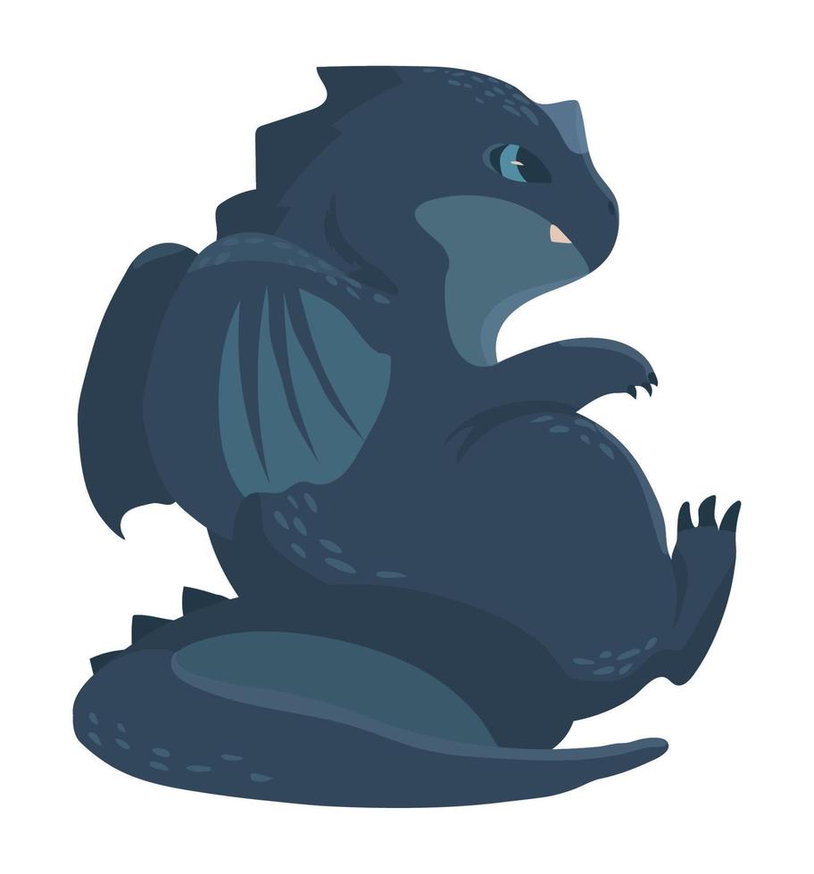 cute dragon cartoon vector