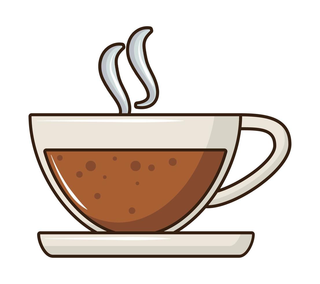 hot coffee cup vector