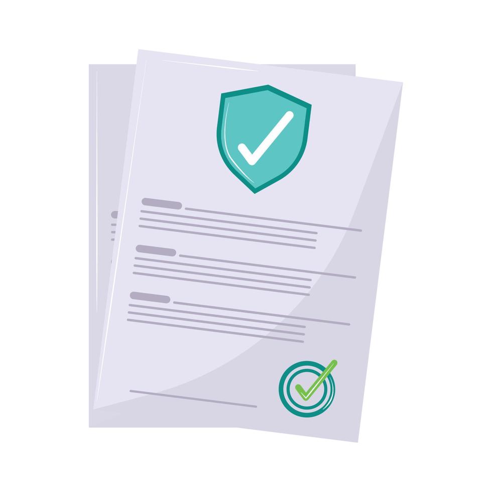insurance policy form vector