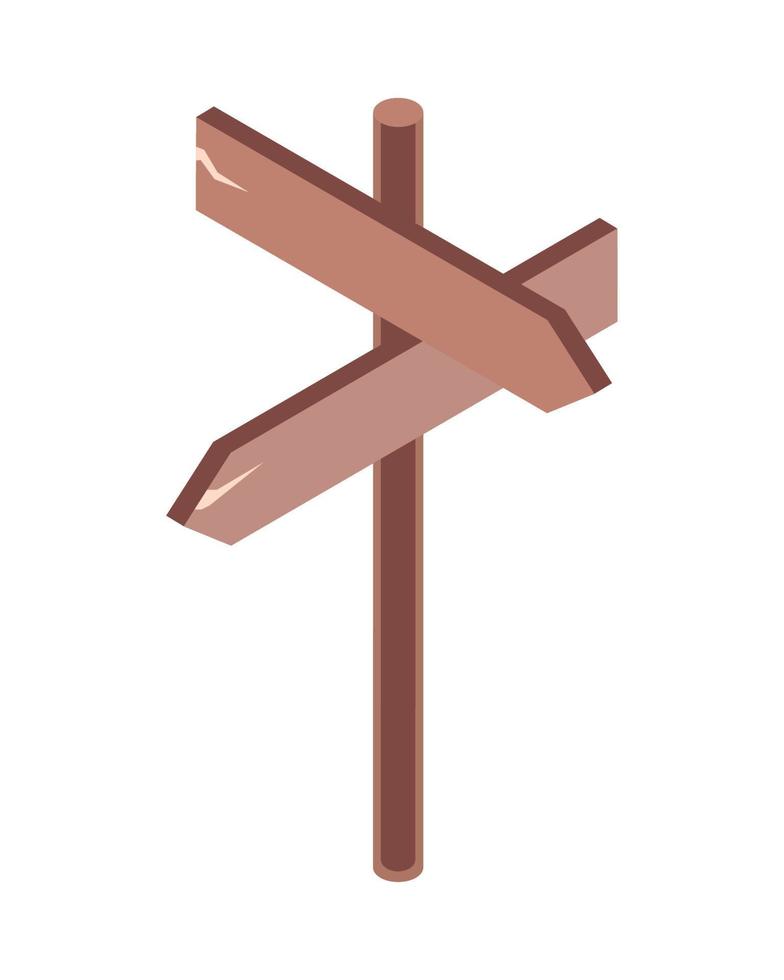 wooden arrows sign vector