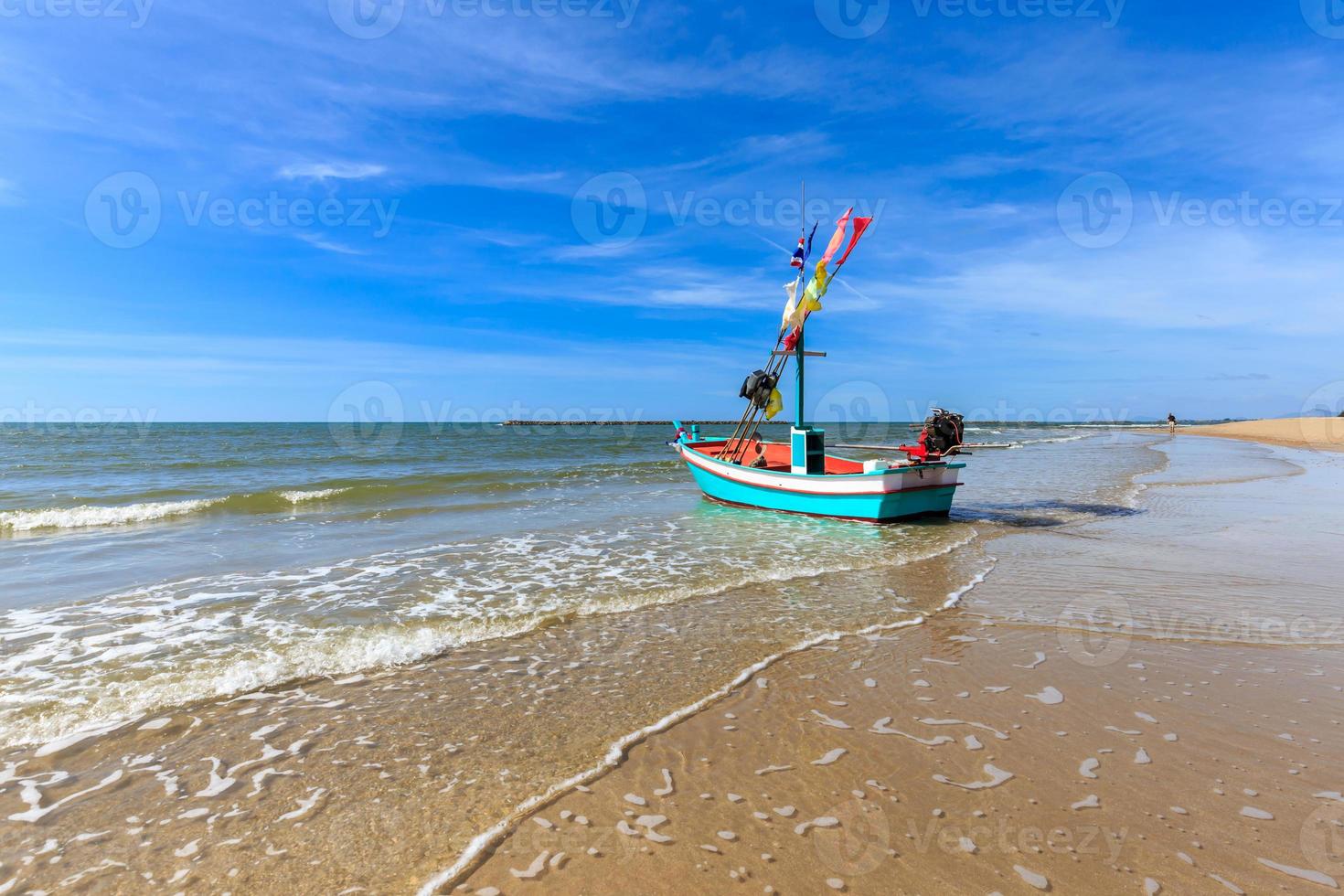 pequeño barco de pesca foto