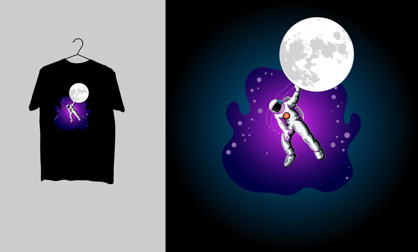 Astronaut Power Tshirt design vector