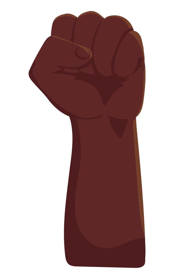 raised afro hand vector