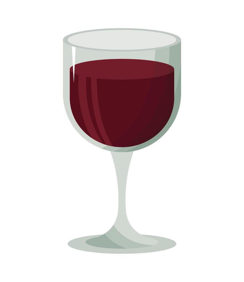 icono de copa de vino vector