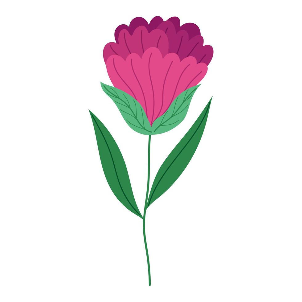 icono de decoración de flores plana vector