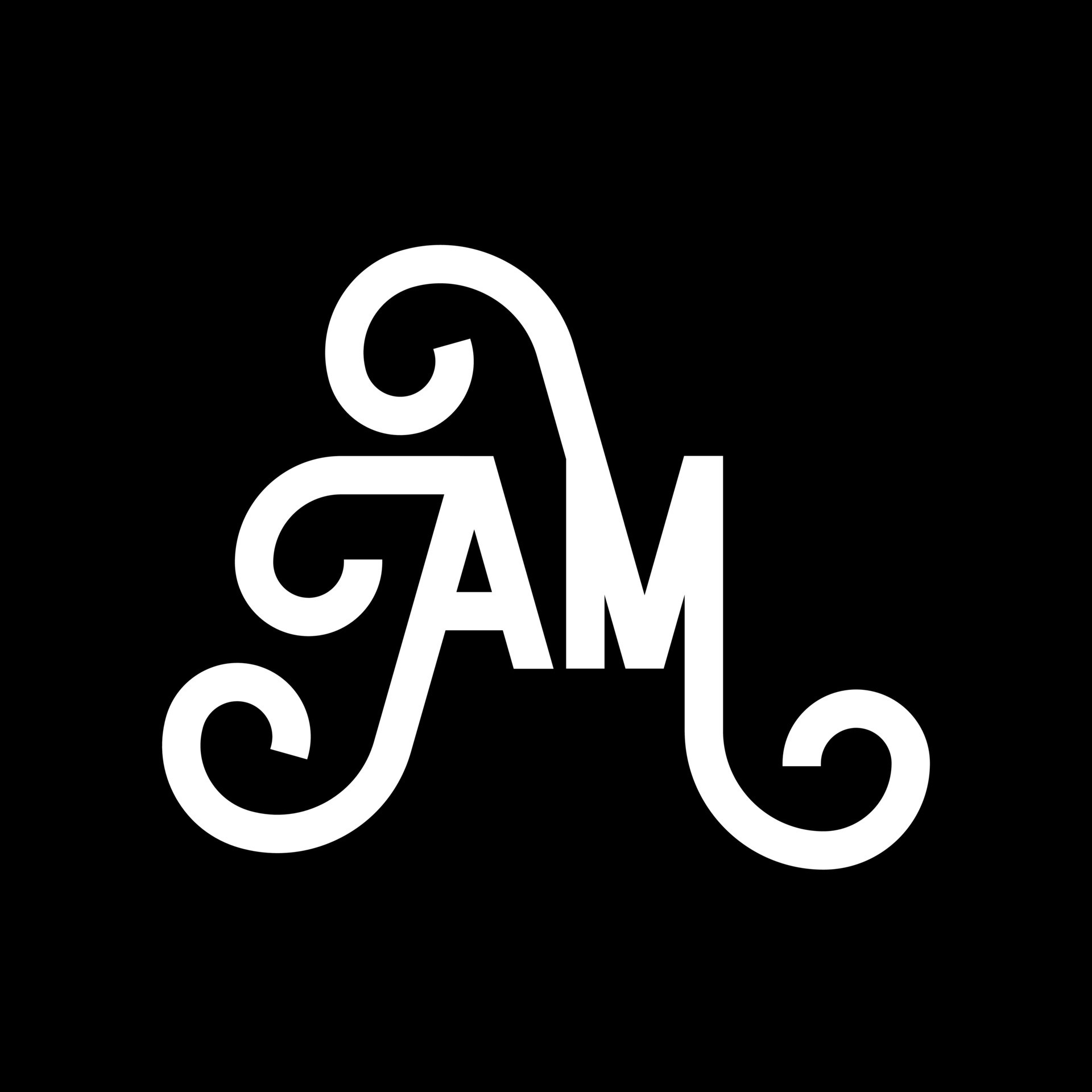 Initials Logo, AM