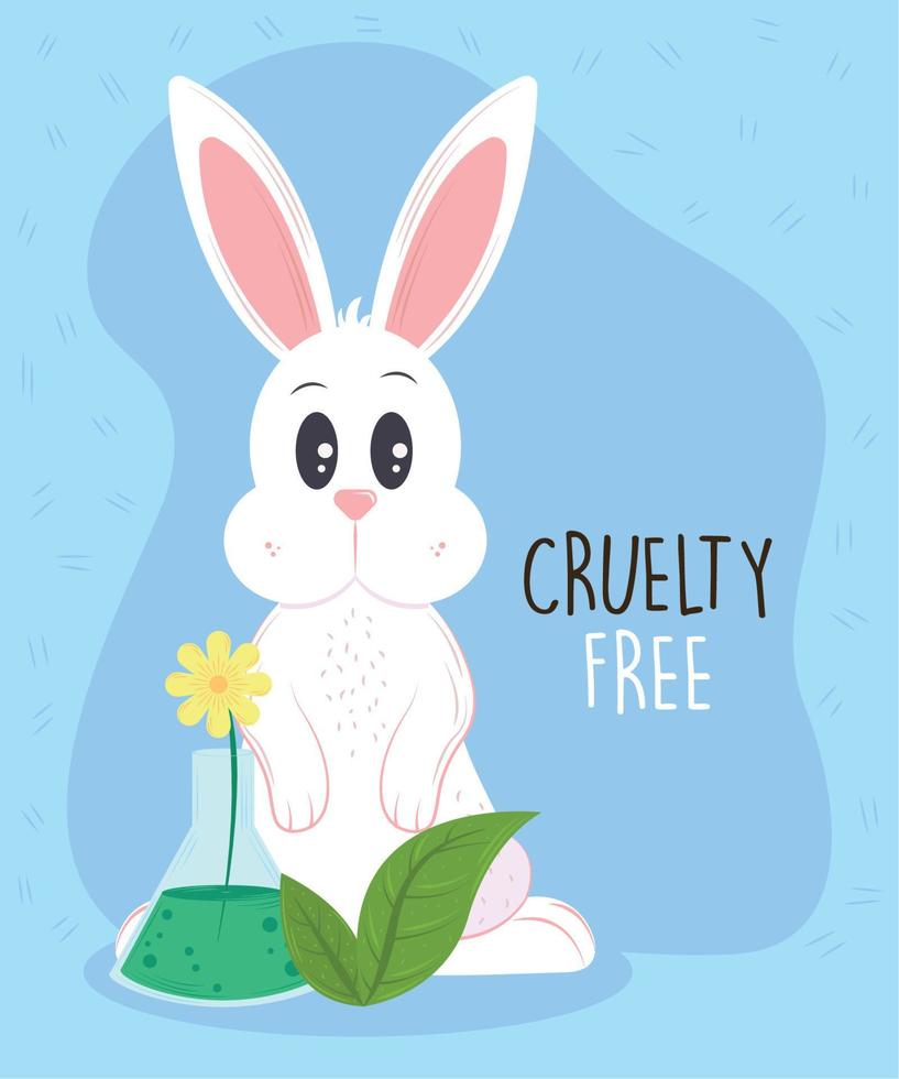 cruelty free invitation card vector