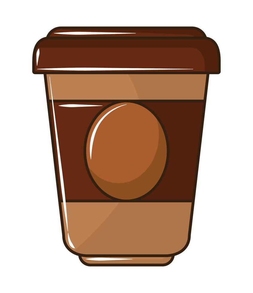 taza de café para llevar vector