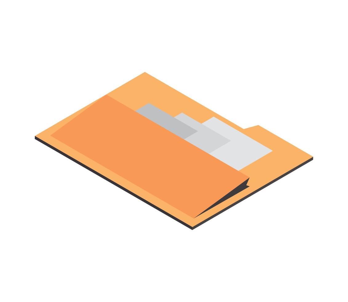 folder icon isometric vector