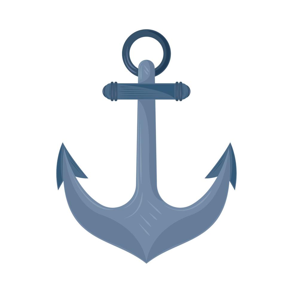 anchor nautical icon vector