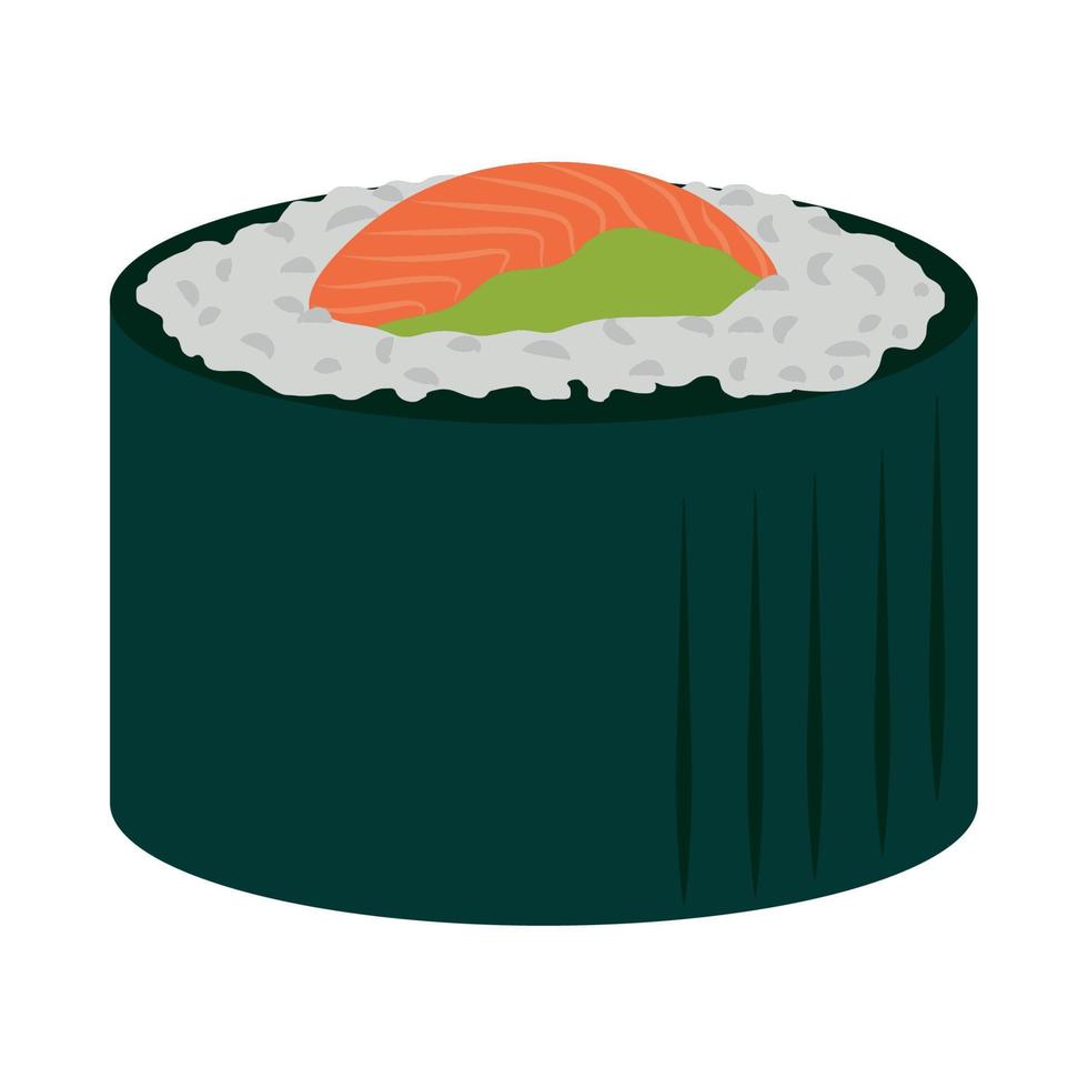 sushi japonés tradicional vector