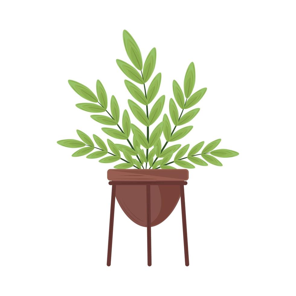 plant in pot icon vector