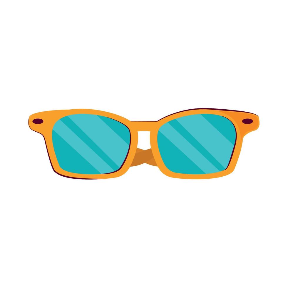 sunglasses cartoon icon vector