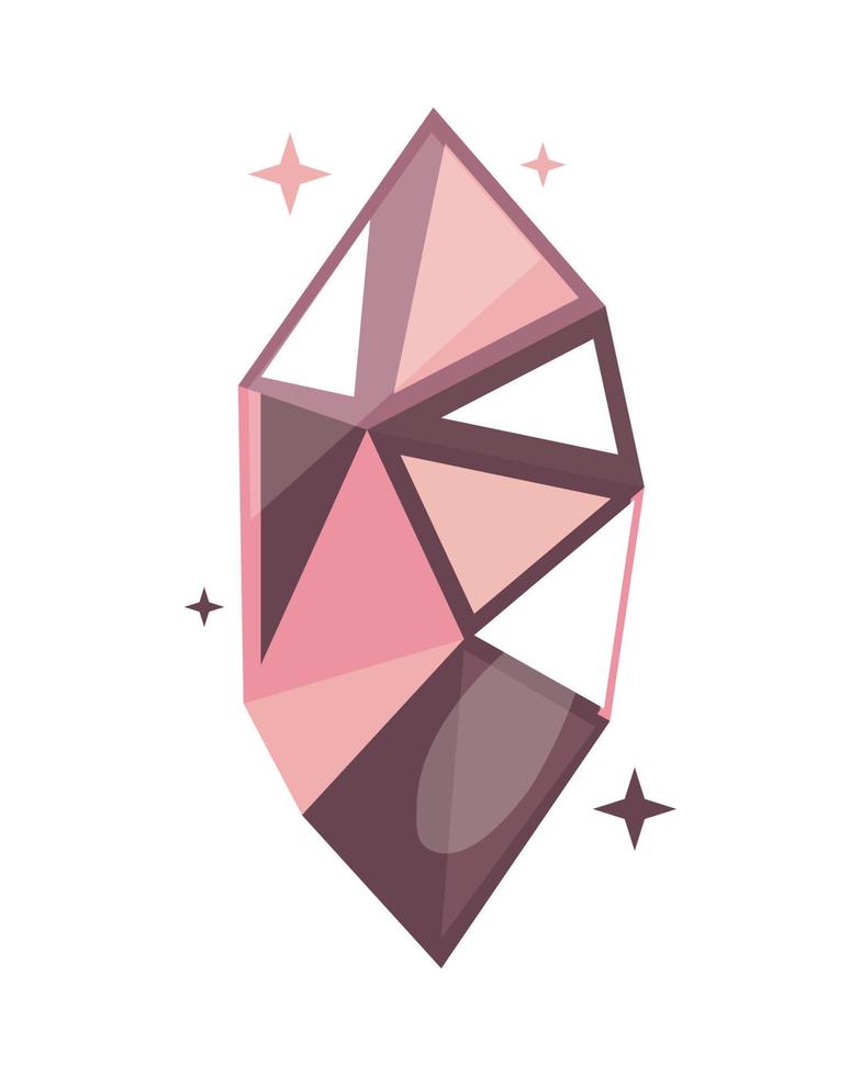 crystal gem luxury vector