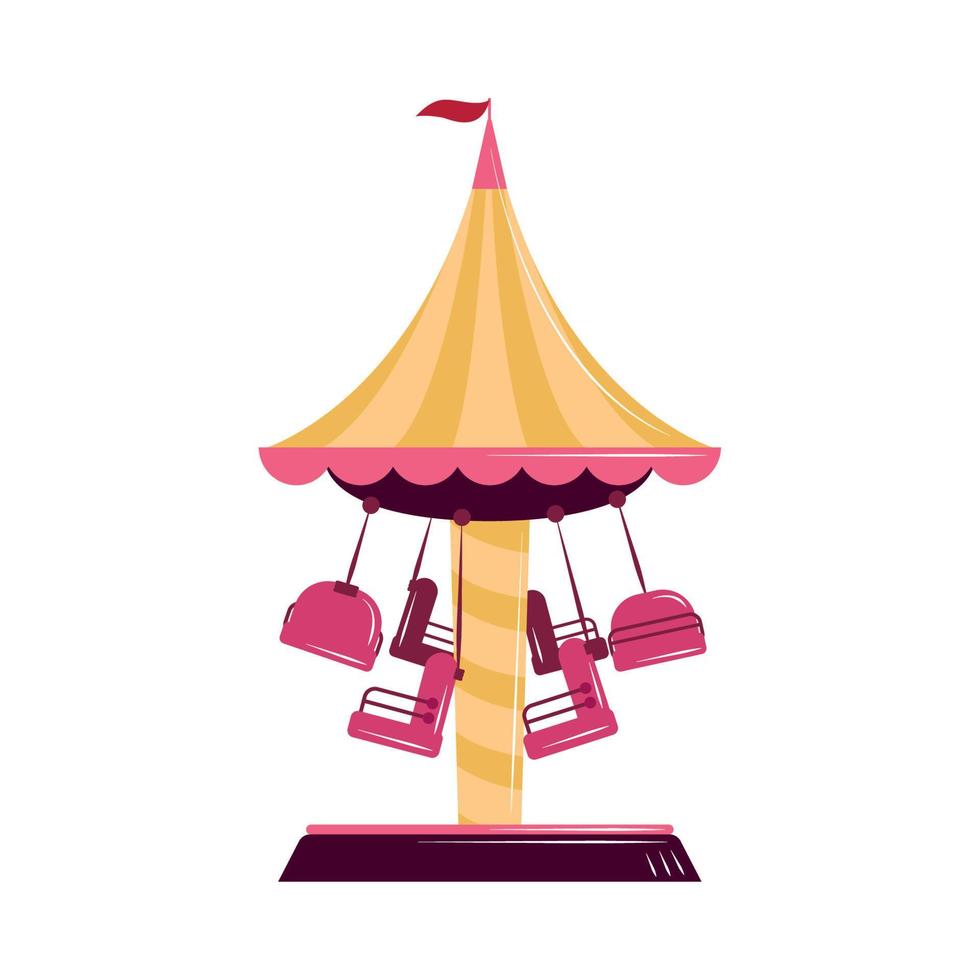 carnival swing ride vector