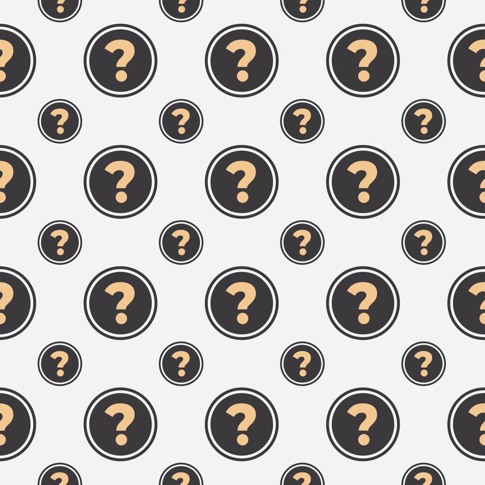 question in circle seamless pattern template vector