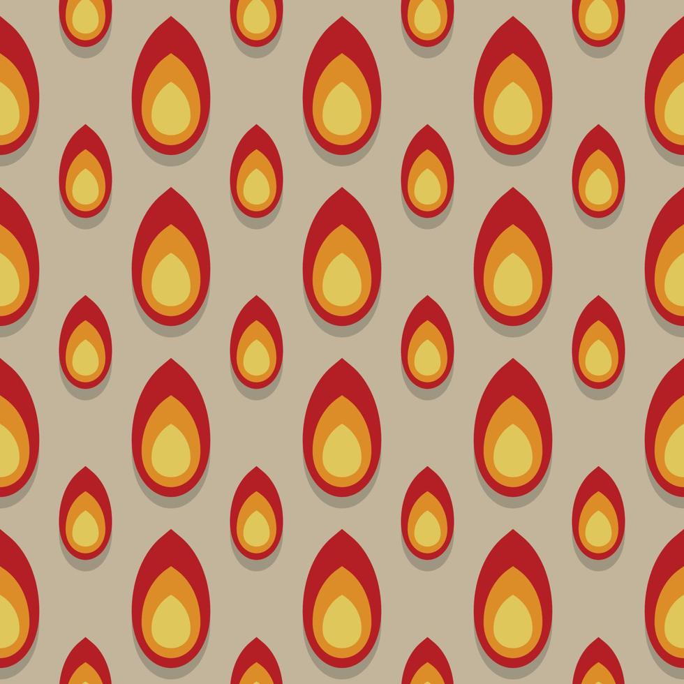 fire seamless pattern background vector