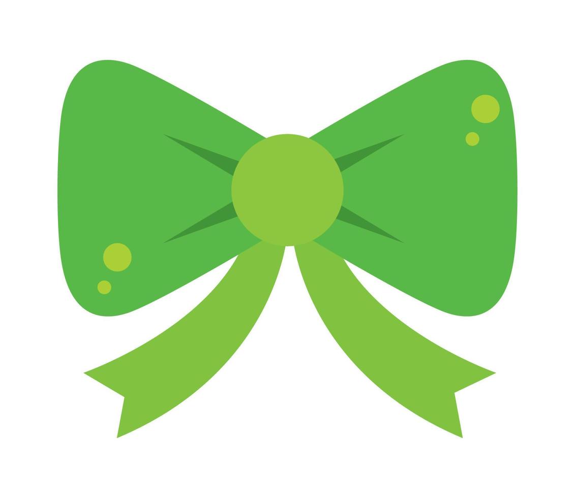 green gift bow vector