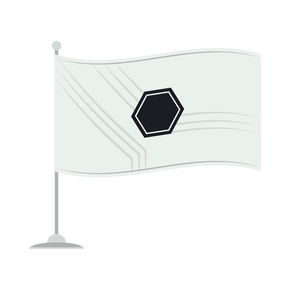 bandera con negocio de marca vector