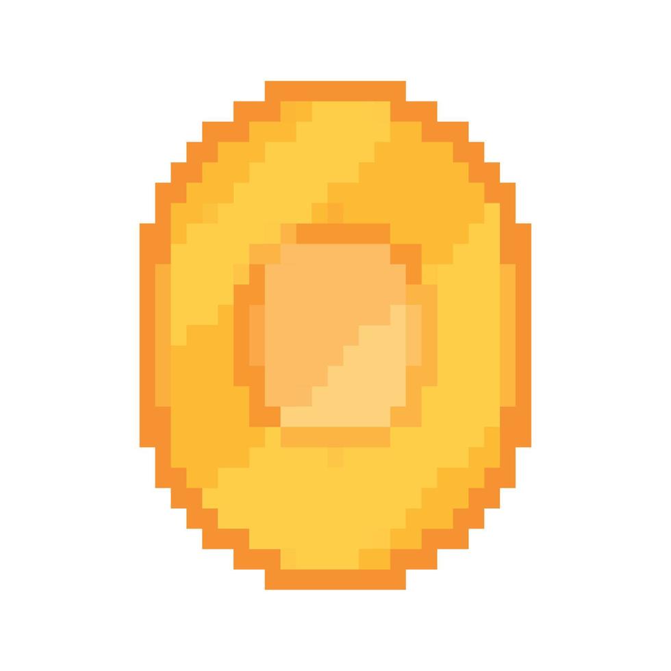 coin pixel icon vector