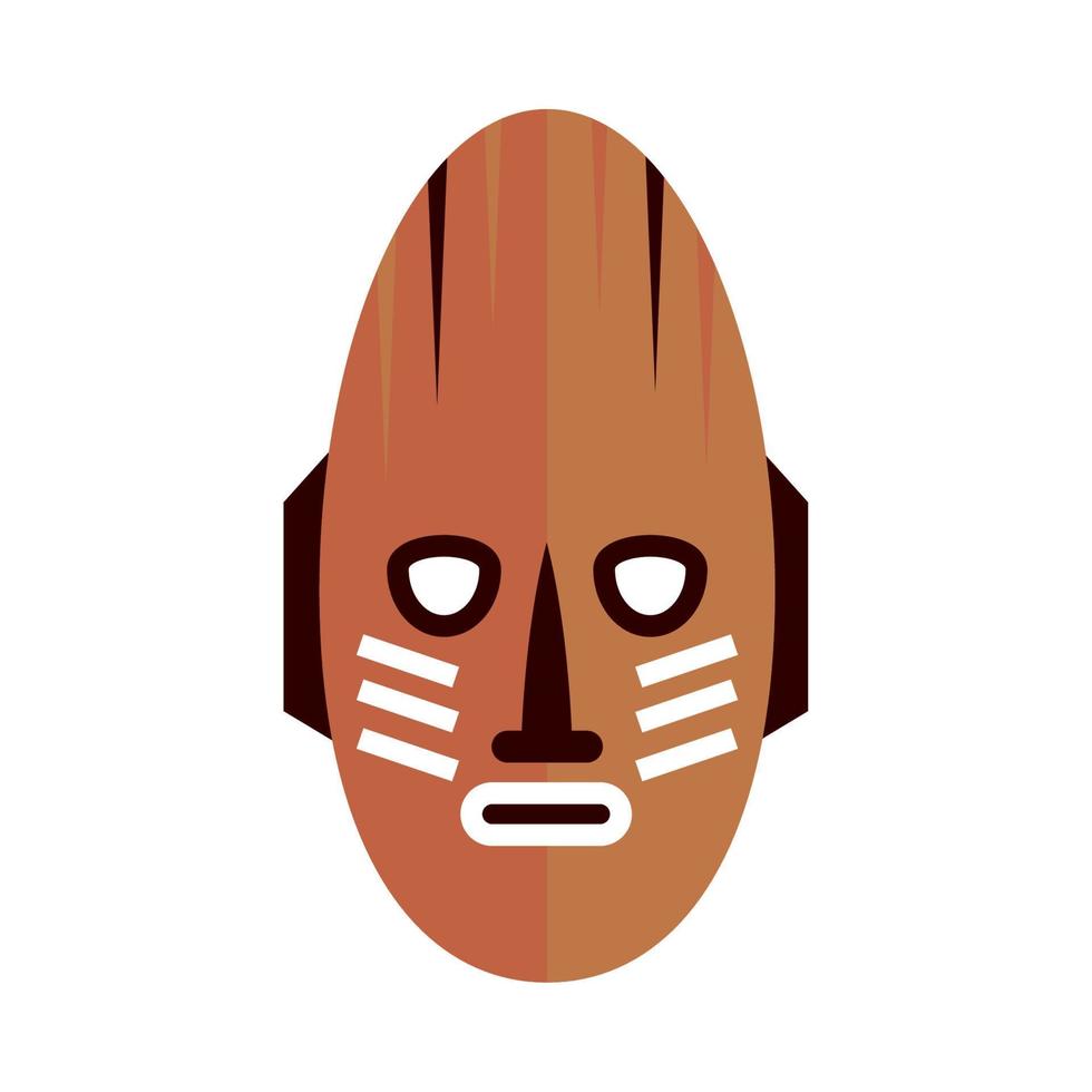 ancient african mask vector