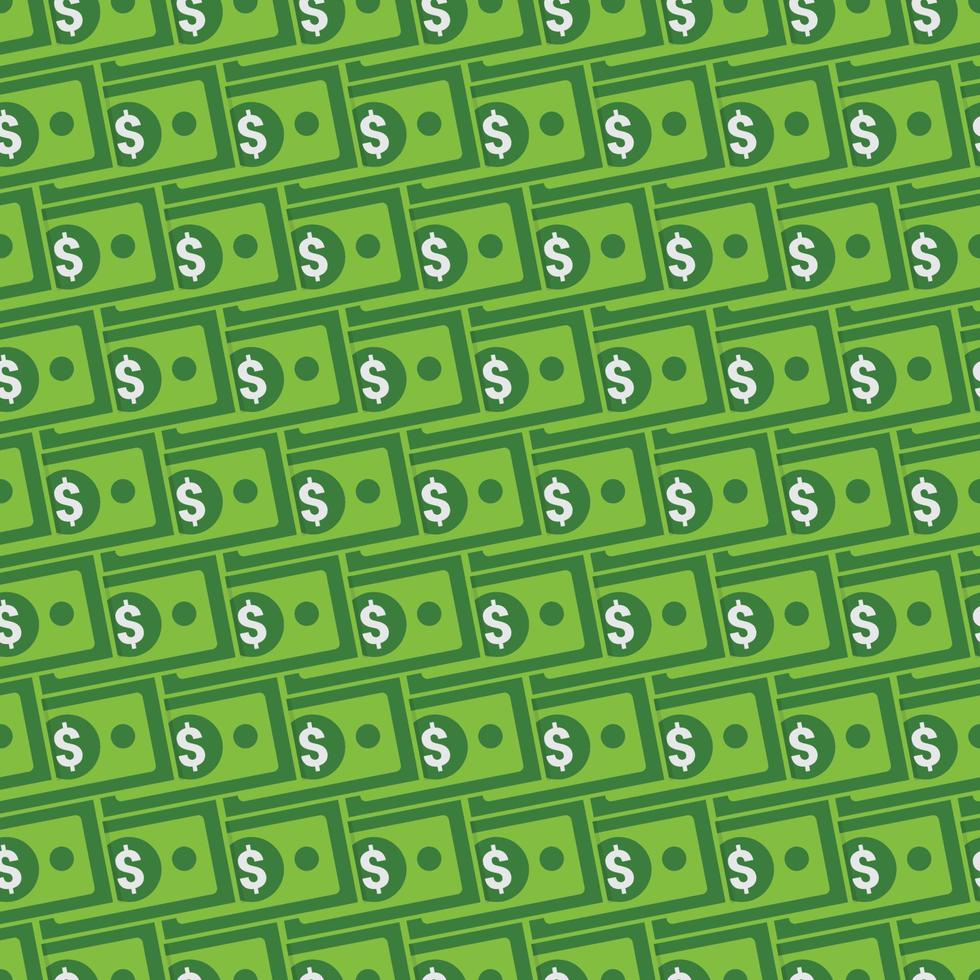 dollar money repeat pattern background vector