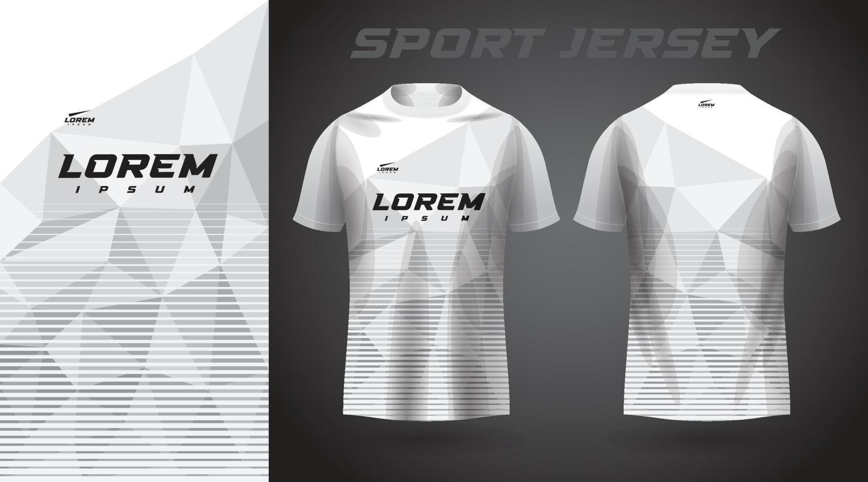white t-shirt sport jersey design vector