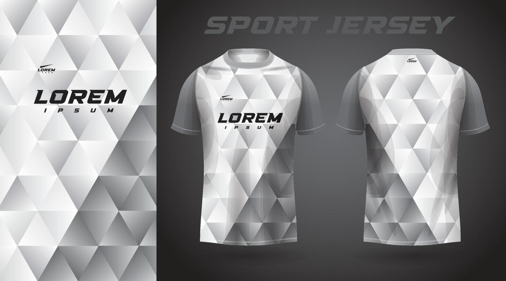 white t-shirt sport jersey design vector