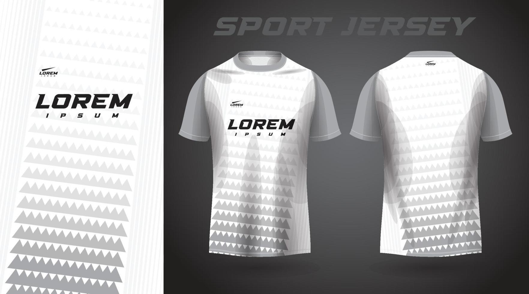 white t-shirt sport jersey design vector