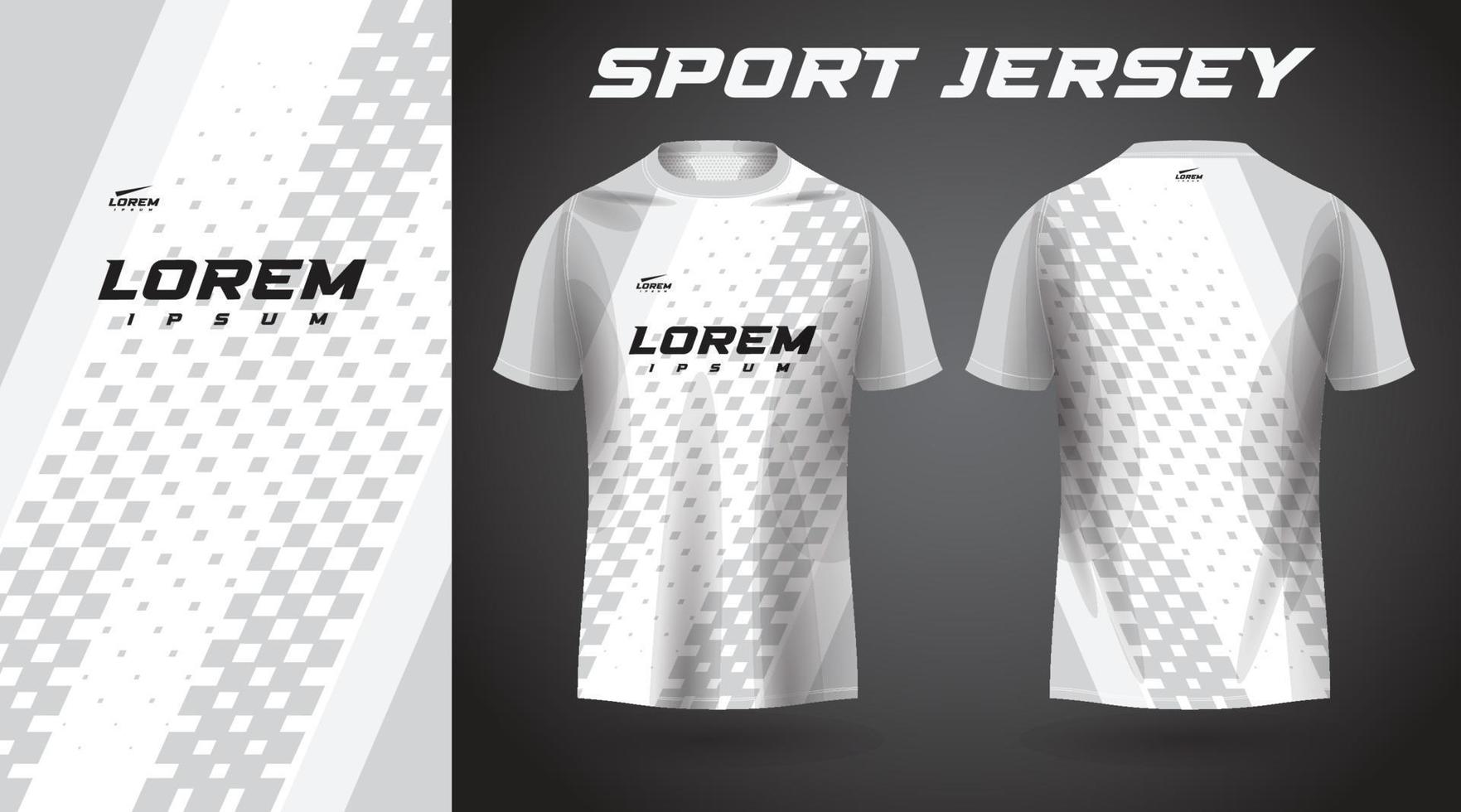 white t-shirt sport jersey design vector