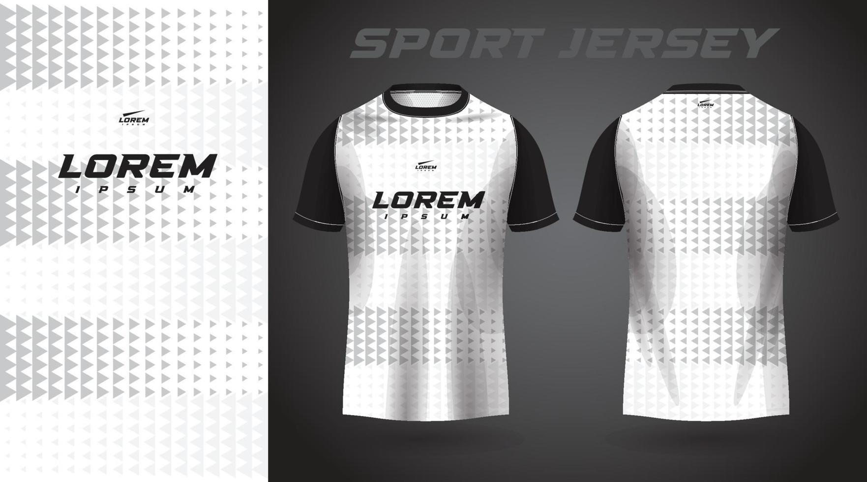 white shirt sport jersey design vector