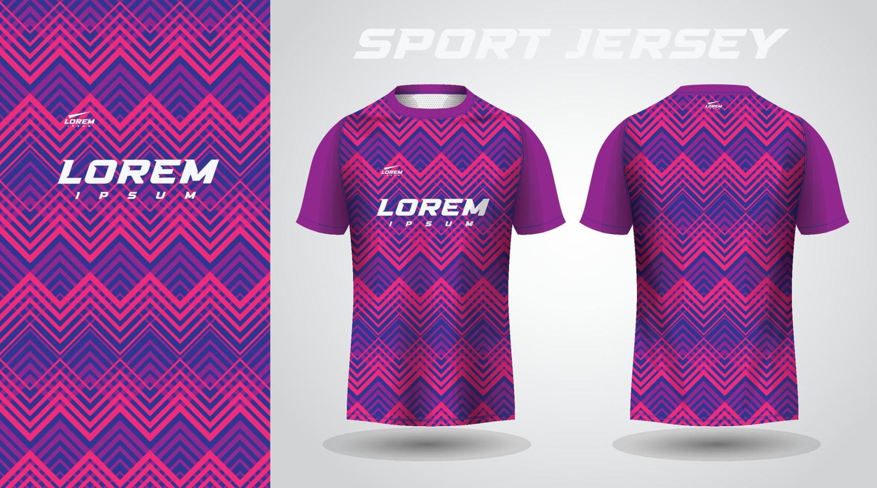 purple shirt sport jersey design vector