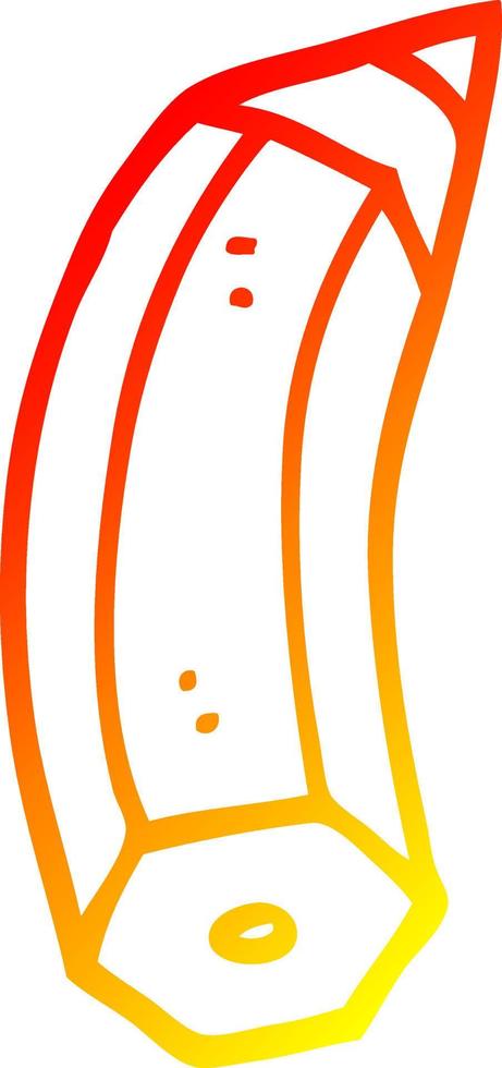 warm gradient line drawing cartoon pencil vector