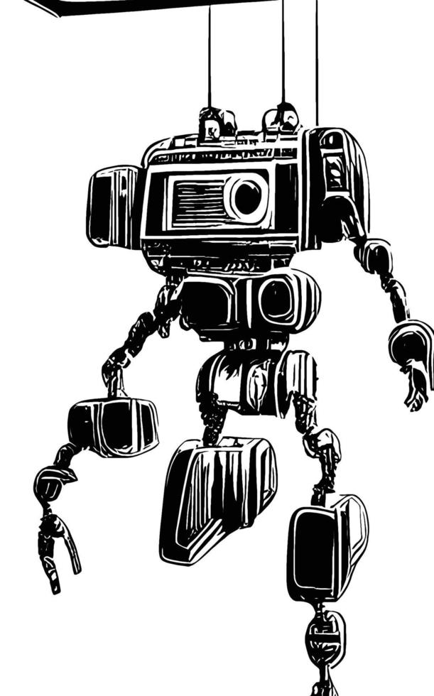 Robot Concept Art Assets Sci-Fri Collection Vol. 1 vector