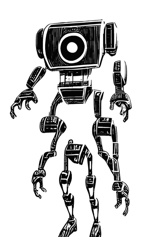 Robot Concept Art Assets Sci-Fri Collection Vol. 1 vector