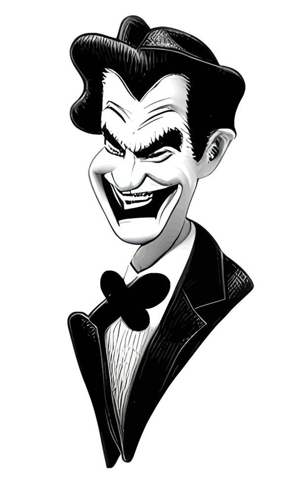 Joker Comic Portrait Halloween Collection Vol1 vector