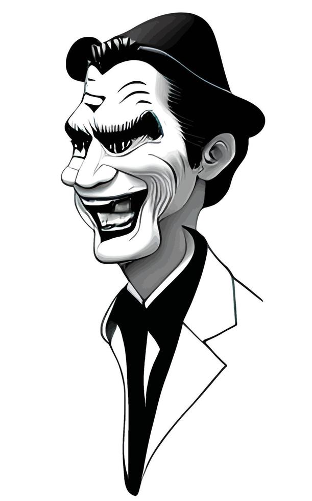 Joker Comic Portrait Halloween Collection Vol1 vector