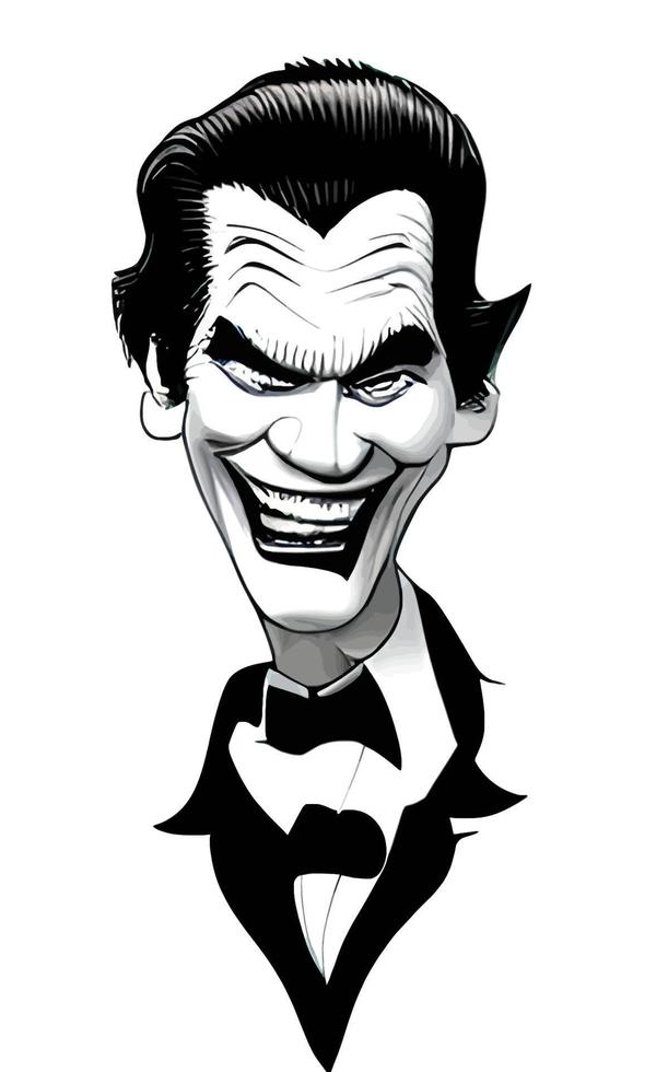 Joker Comic Portrait Halloween Collection Vol1 vector