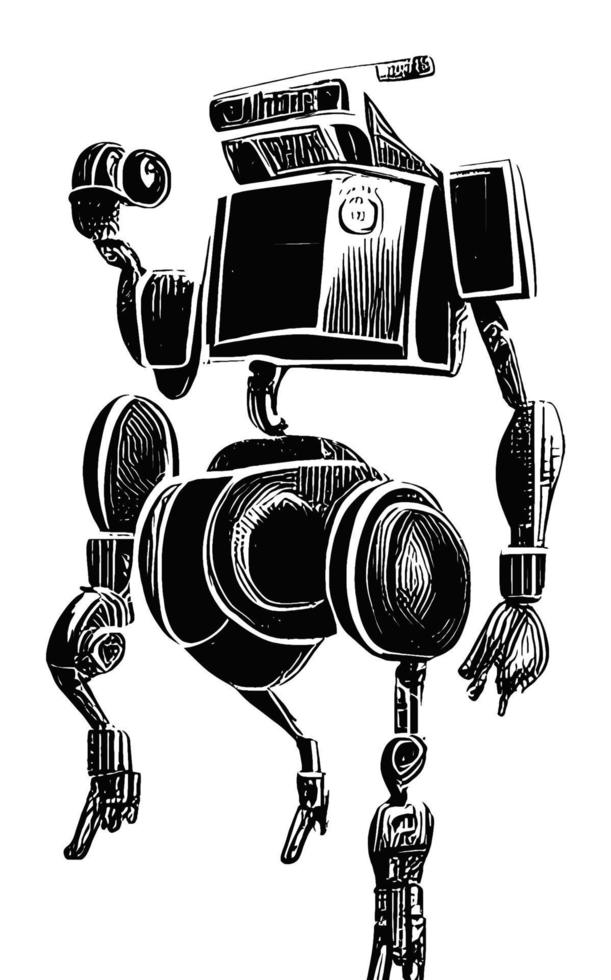 robot arte conceptual activos ciencia ficción colección vol. 1 vector