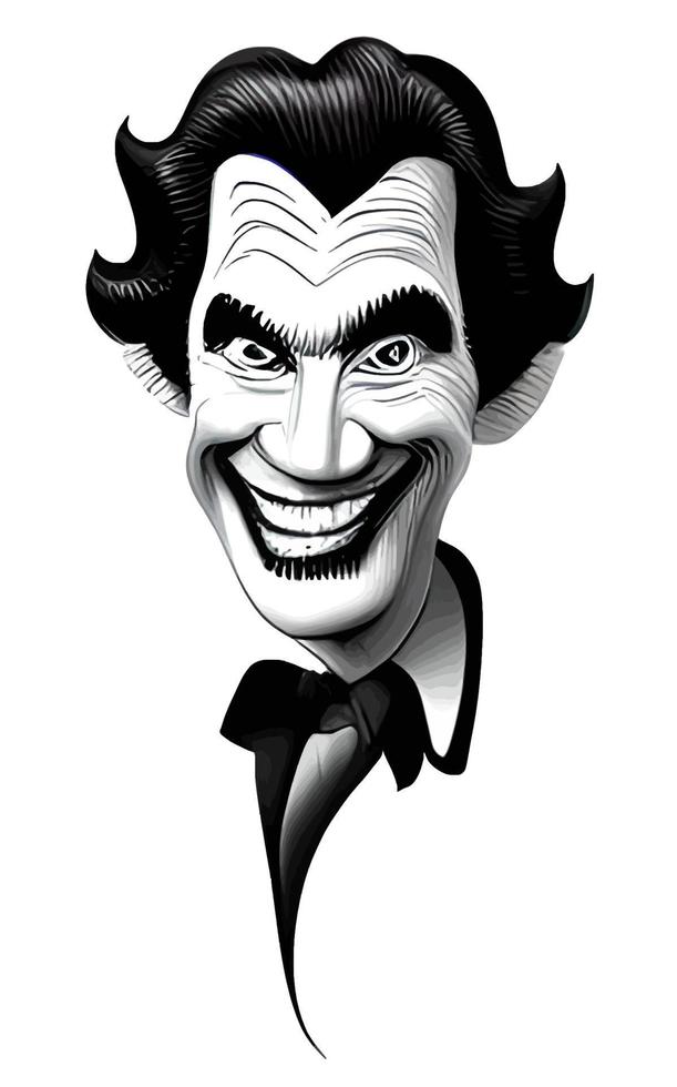 Joker Comic Portrait Halloween Collection Vol1 vector
