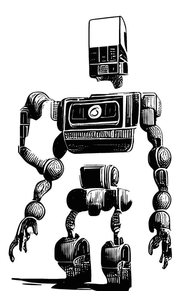 Robot Concept Art Assets Sci-Fri Collection Vol. 1 vector
