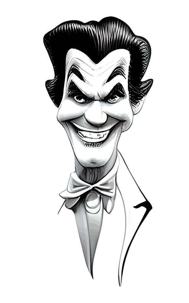 Joker Comic Portrait Halloween Collection Vol1 vector