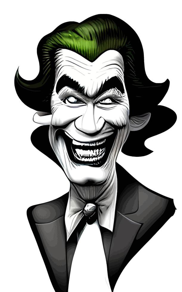 Joker Comic Portrait Halloween Collection Vol1 vector