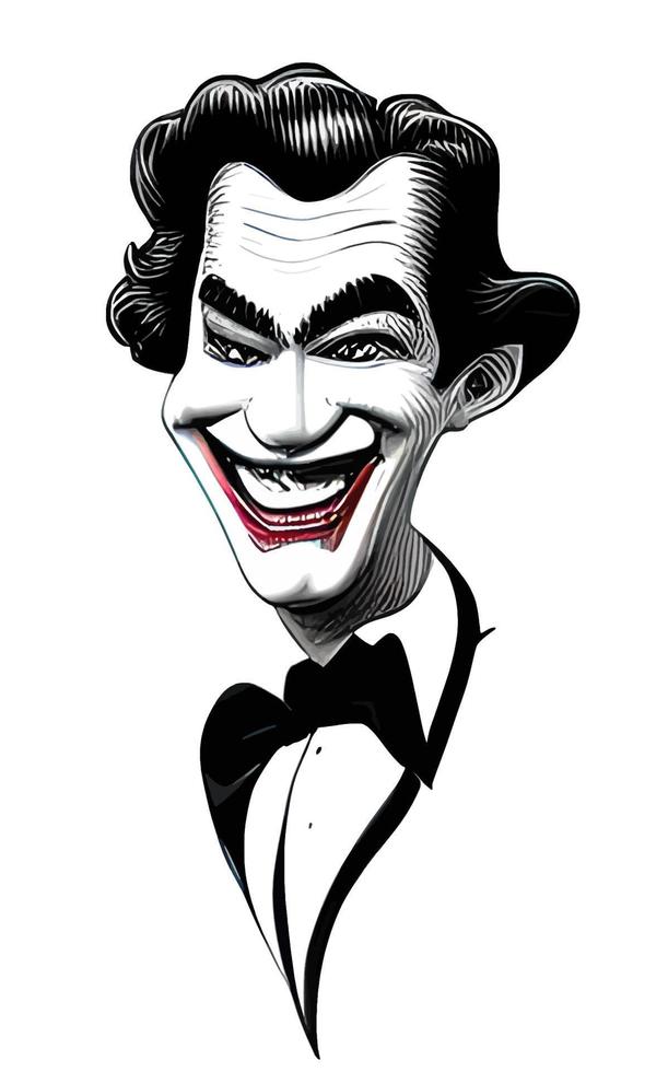 Joker Comic Portrait Halloween Collection Vol1 vector