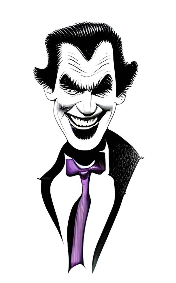 Joker Comic Portrait Halloween Collection Vol1 vector